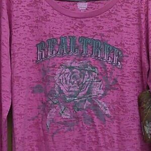 𝅺realtree Long Sleeve Pink Rose Small Shirt